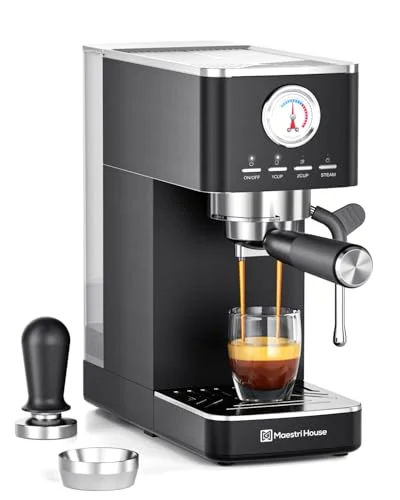 Maestri House Slim espresso machine with milk frother